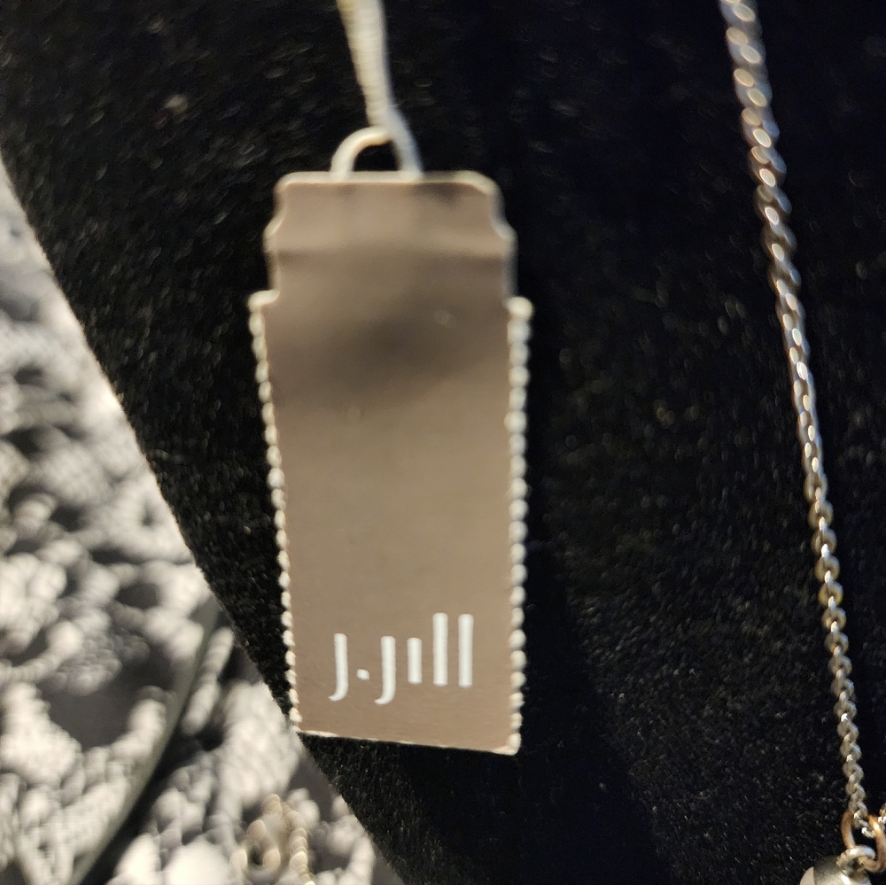 J. Jill Silver Tone Dragonfly 30" Necklace NWT - Picture 3 of 4